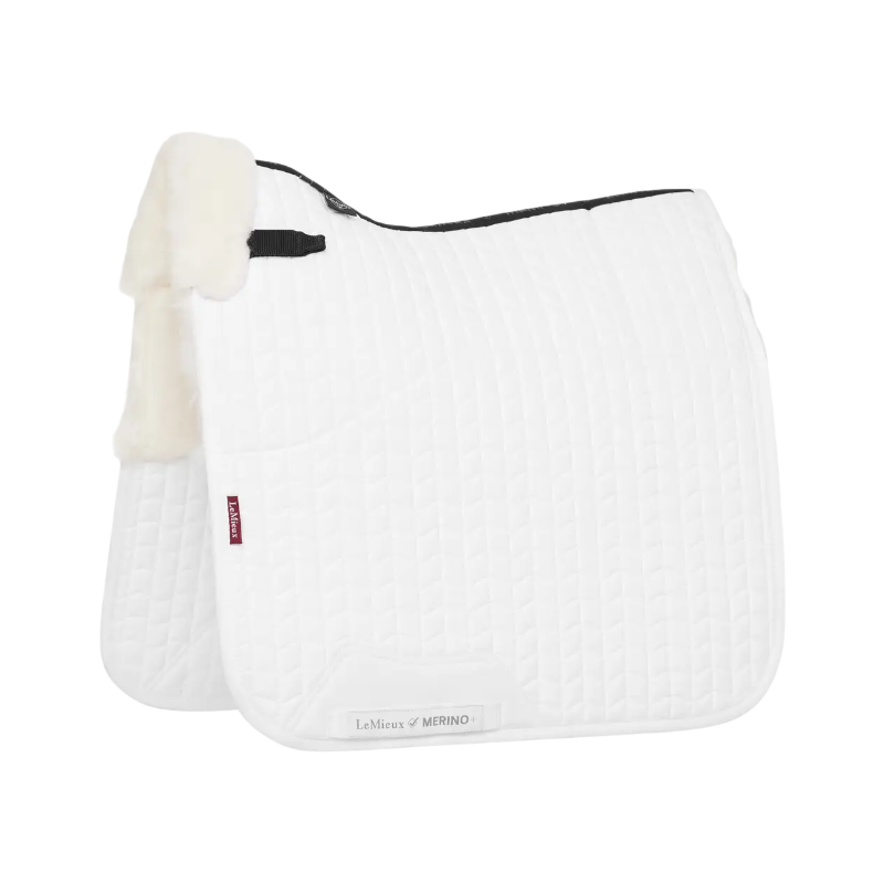 Lemieux - Tapis de dressage Merino + blanc | - Ohlala