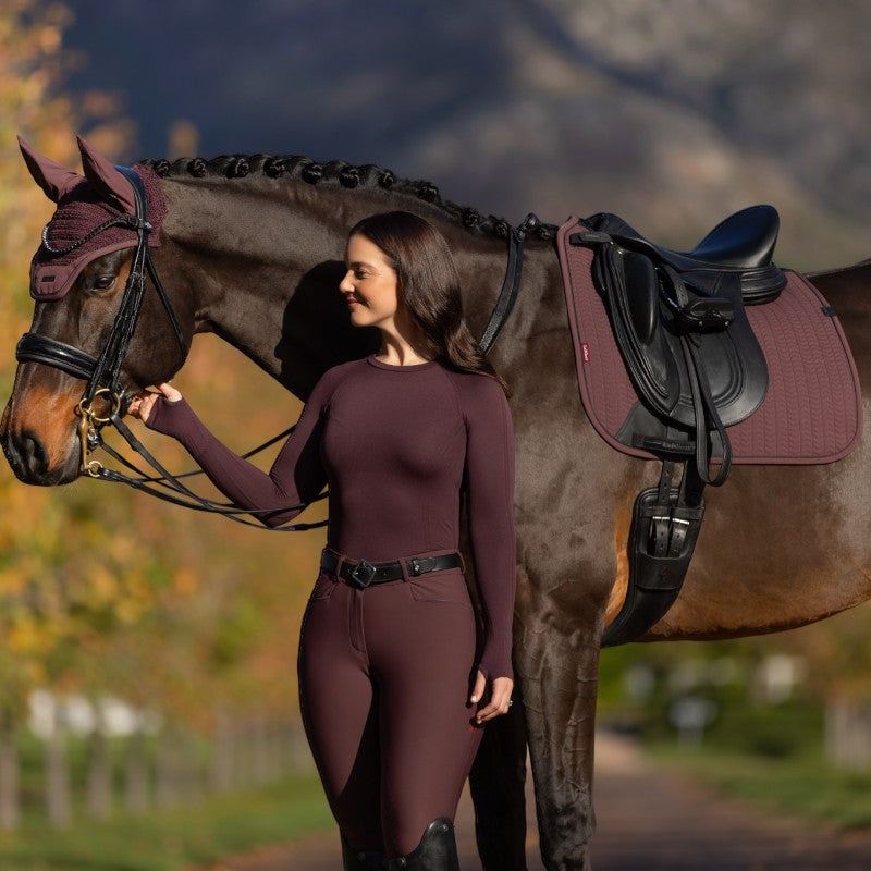 Lemieux - Tapis de dressage Square Essence damson | - Ohlala