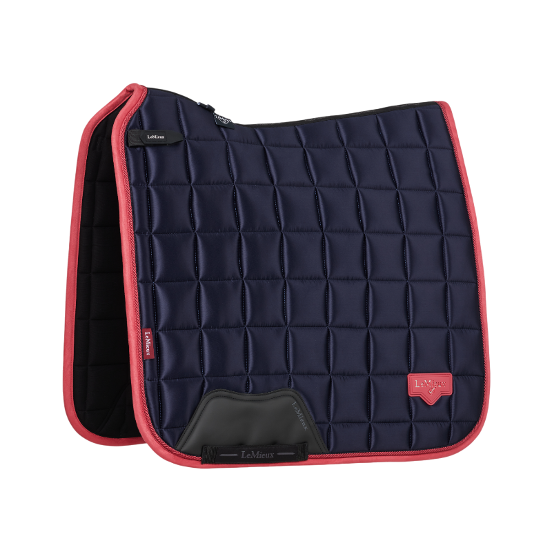 Lemieux - Tapis de dressage Square Loire Classic marine/ cranberry | - Ohlala