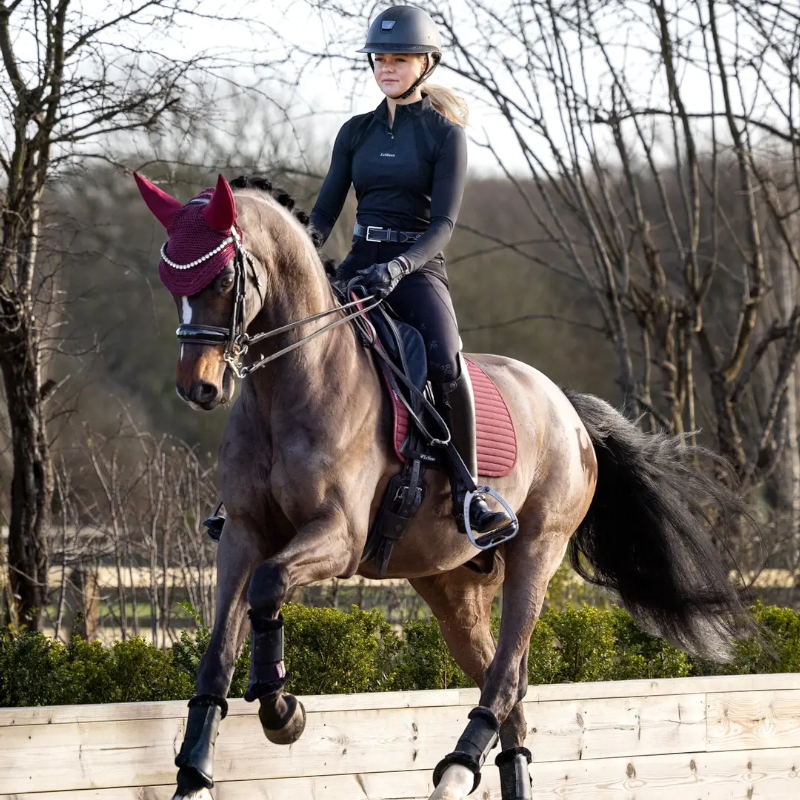 Lemieux - Tapis de dressage Square Soft Shell Anti Glisse EuroJump bordeaux | - Ohlala