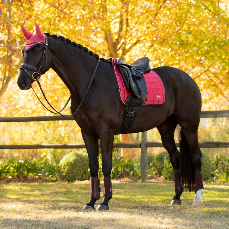 LeMieux - Tapis de dressage Square Loire Classic cranberry | - Ohlala
