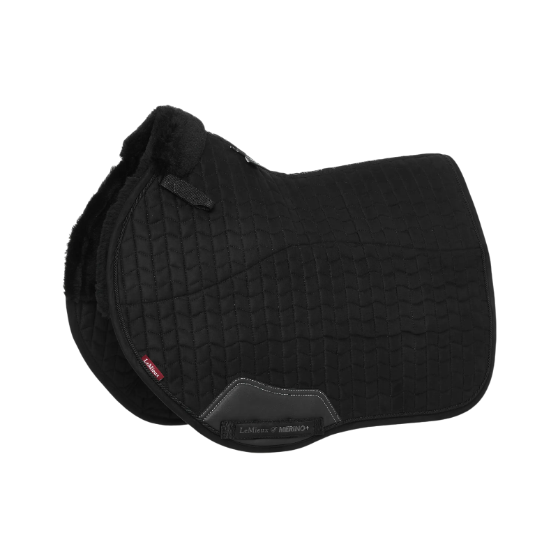 Lemieux - Tapis de selle EuroJump Merino + noir | - Ohlala