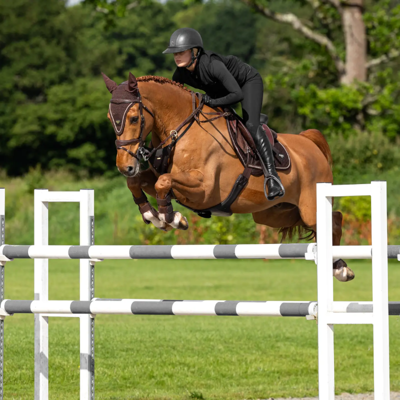 Lemieux - Tapis de selle Puissance Suede Close Contact Square marron | - Ohlala
