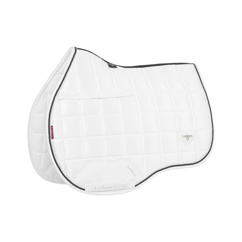 Lemieux - Tapis de selle Square Mixte Loire blanc | - Ohlala