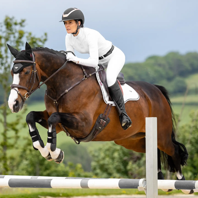 Lemieux - Tapis de selle Square Mixte Loire blanc | - Ohlala