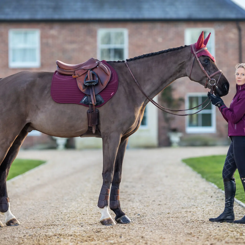 Lemieux - Tapis de selle Square Soft Shell Anti Glisse EuroJump bordeaux | - Ohlala