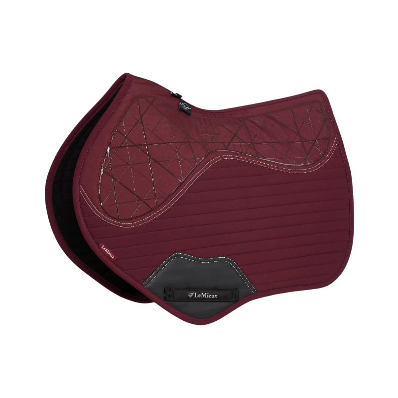 Lemieux - Tapis de selle Square Soft Shell anti glisse bordeaux | - Ohlala