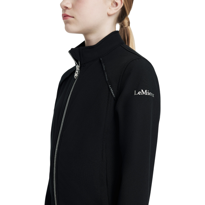 Lemieux - Veste enfant soft shell Junior Young Rider noir | - Ohlala