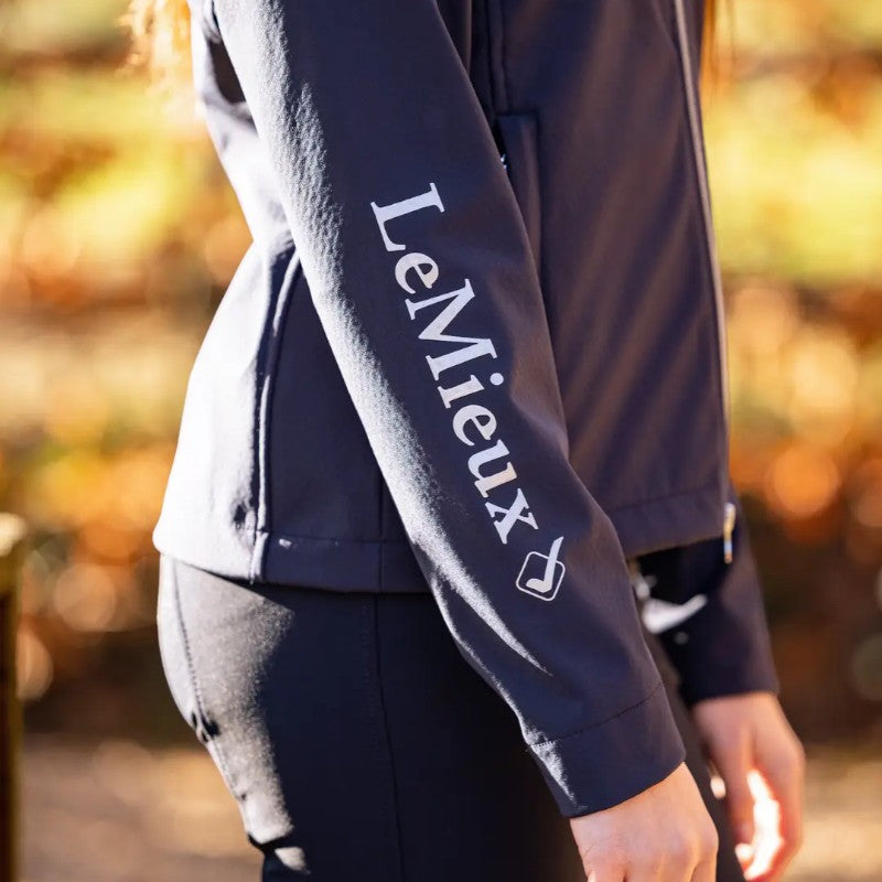 Lemieux - Veste manches longues junior Young Rider Elite Soft Shell marine | - Ohlala