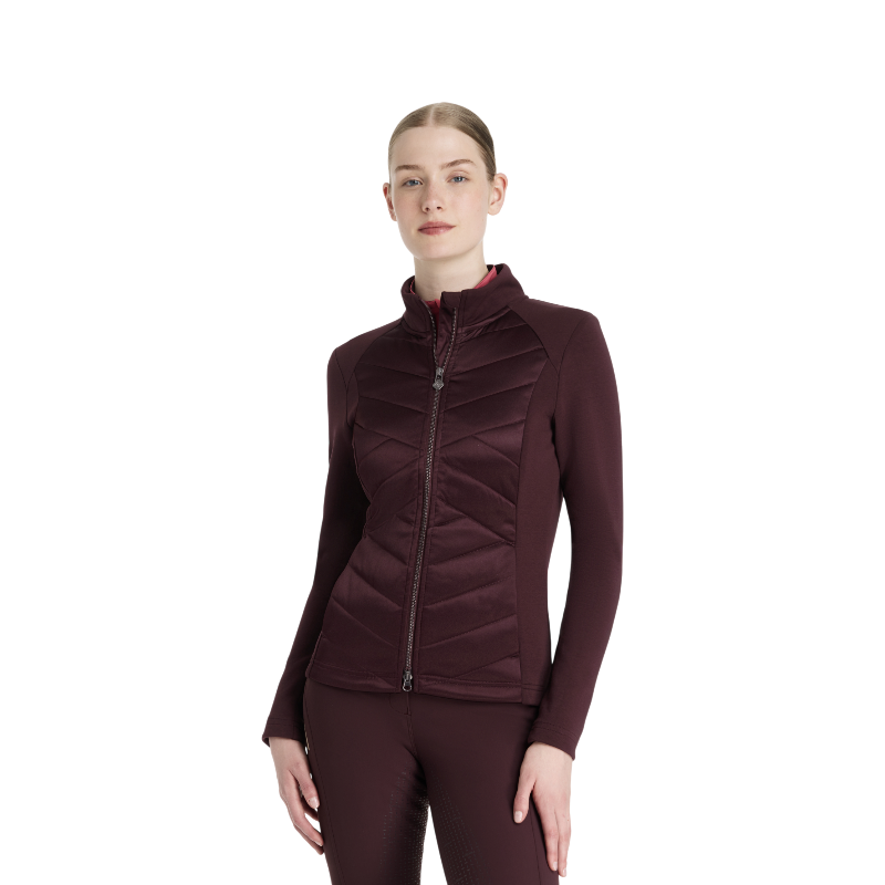 LeMieux - Veste matelassée zip intégral femme Dynamique damson | - Ohlala