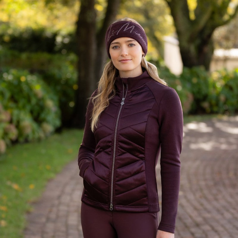 LeMieux - Veste matelassée zip intégral femme Dynamique damson | - Ohlala