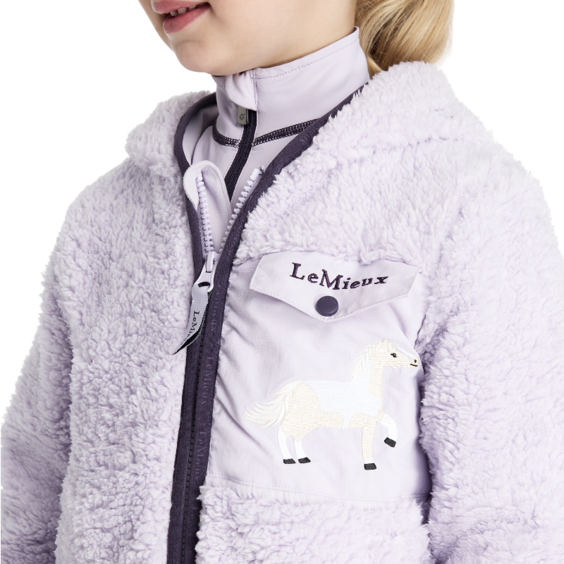 Lemieux - Veste polaire enfant Mini Teagan Lemon lilac | - Ohlala