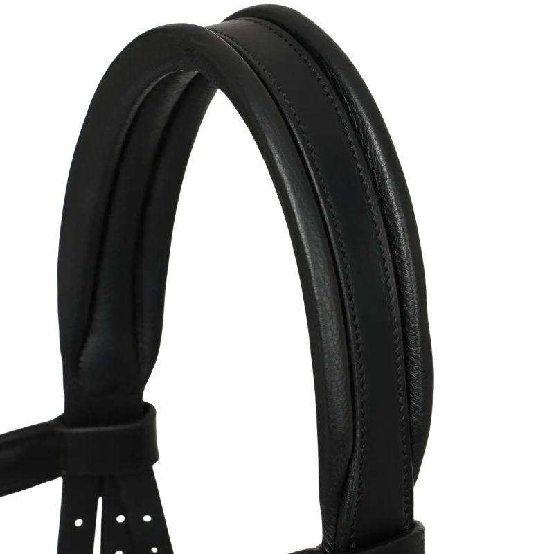 Lemieux - Bridon Arika muserolle basse noir/ argent | - Ohlala