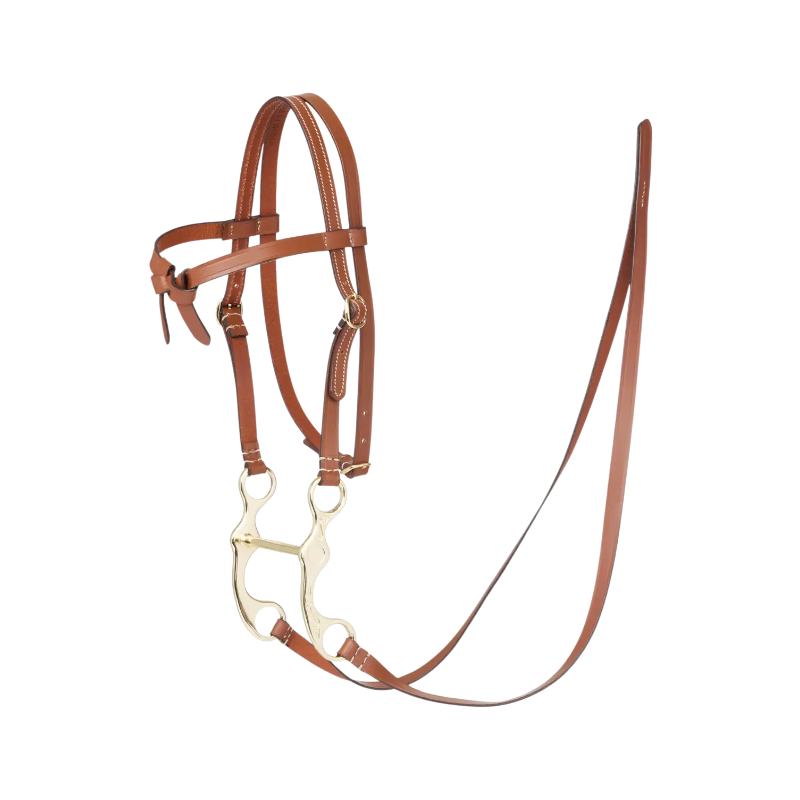 Lemieux - Bridon pour hobby horse Western marron | - Ohlala
