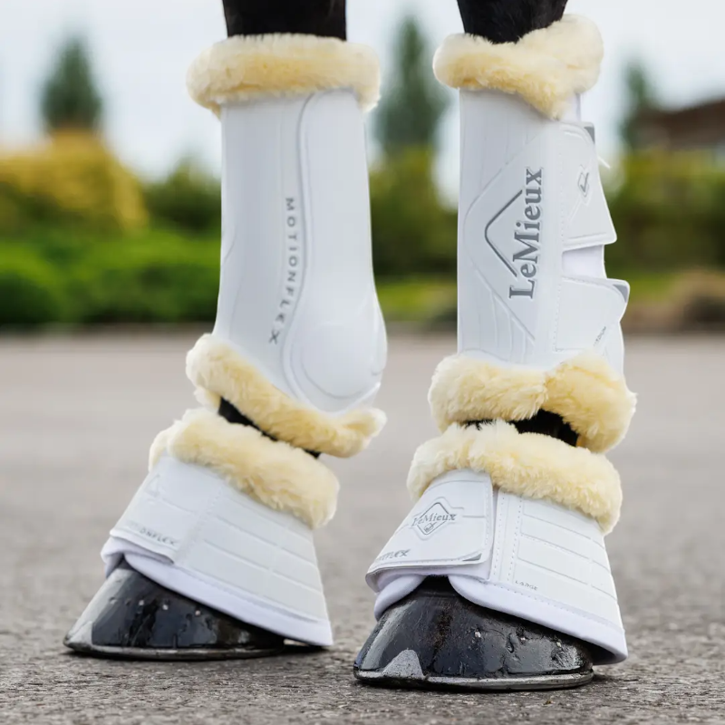 Lemieux - Cloches Motionflex avec fourrure blanc/ naturel | - Ohlala