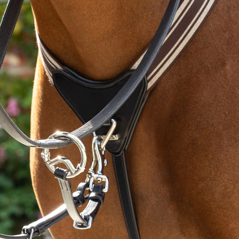 Lemieux - Collier de chasse avec élastique Arika noir/ argent | - Ohlala