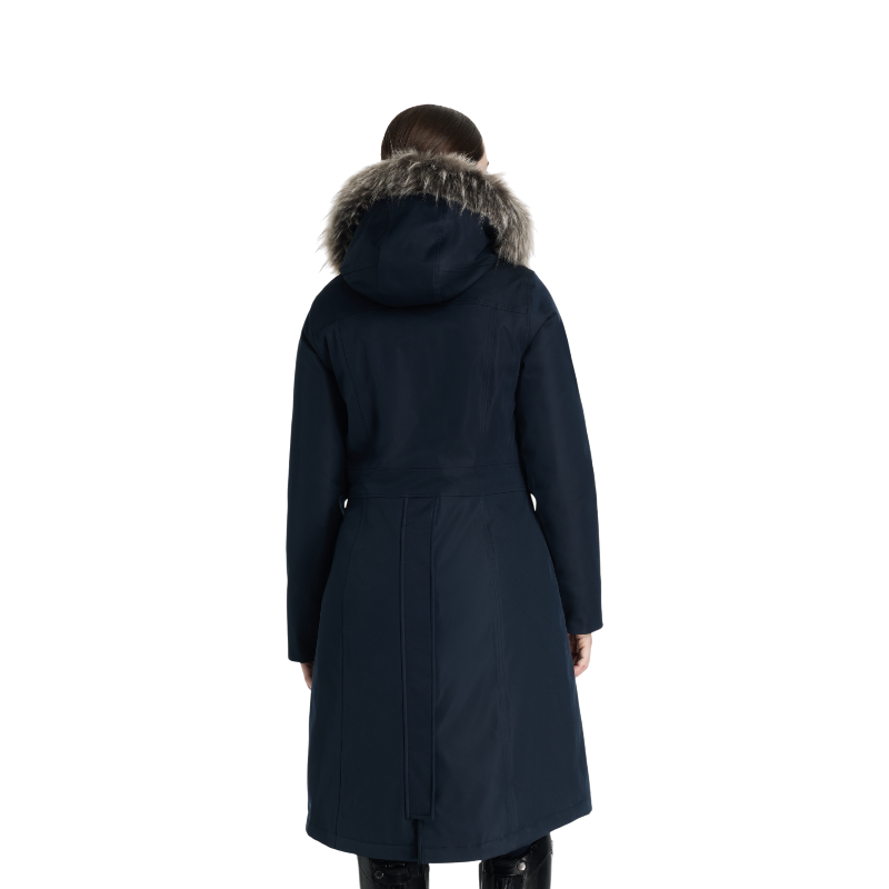 LeMieux - Manteau d’équitation imperméable long femme Anya marine | - Ohlala