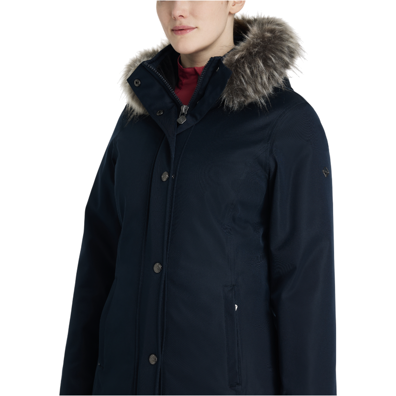 LeMieux - Manteau d’équitation imperméable long femme Anya marine | - Ohlala