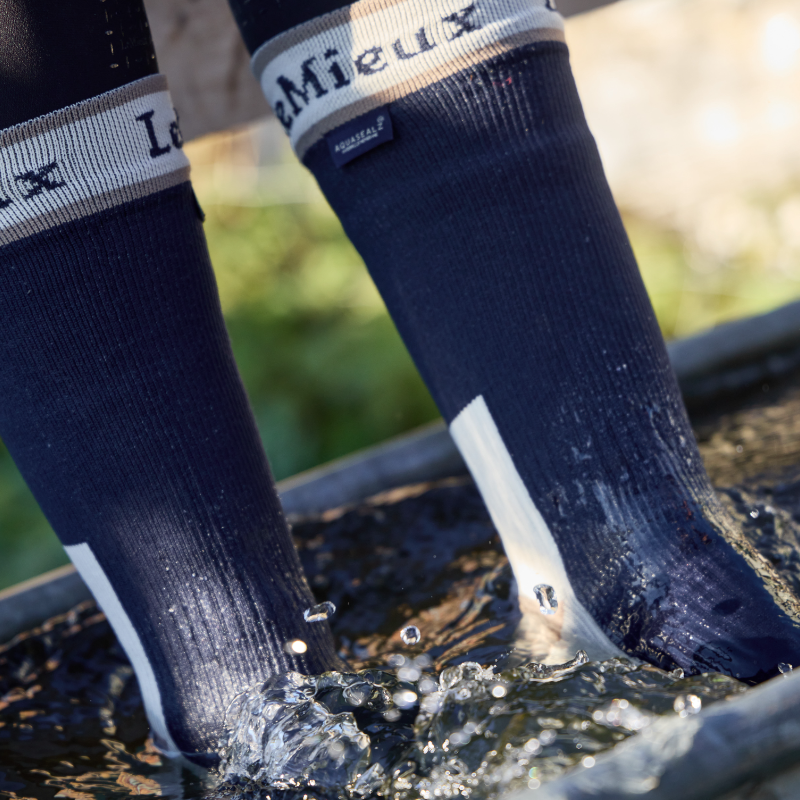 LeMieux - Chaussettes d'équitation imperméables Sealskinz marine
