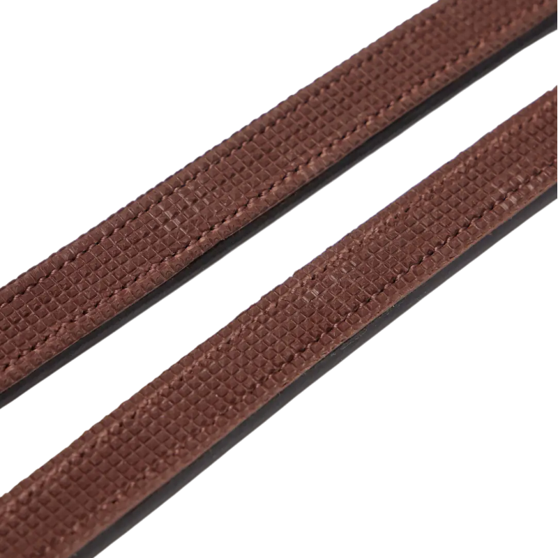 Lemieux - Rênes doublées Hunter havane/ argent | - Ohlala