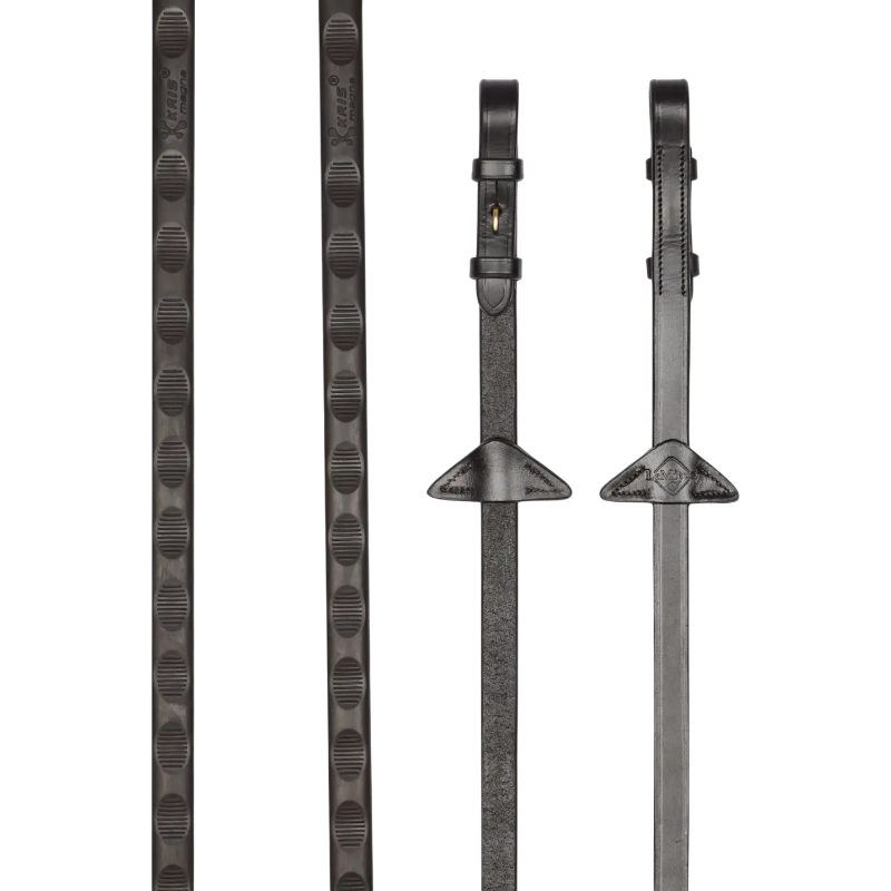 Lemieux - Rênes Magna Grip marron/ laiton | - Ohlala