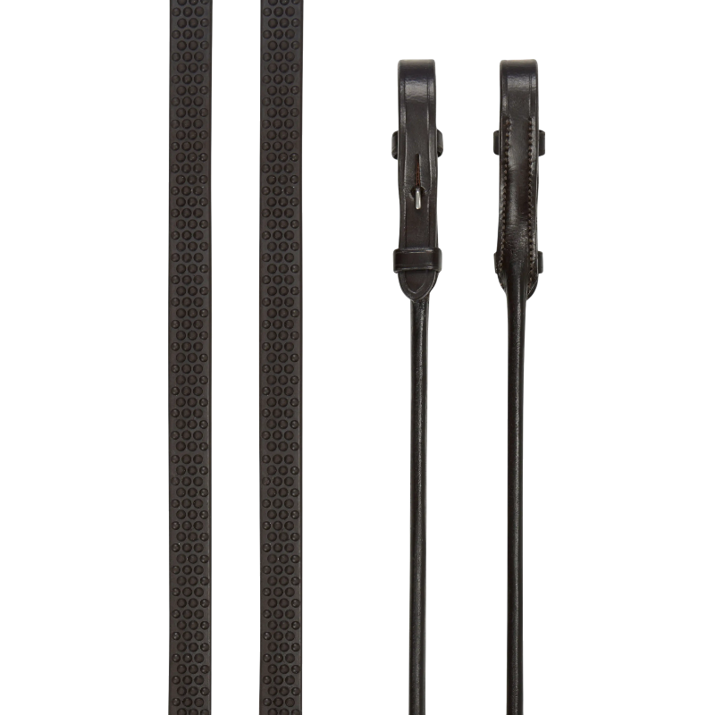 Lemieux - Rênes Rolled marron/ argent | - Ohlala