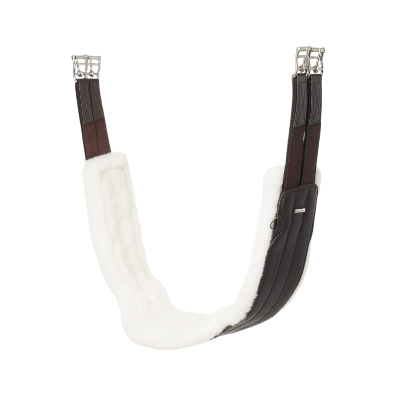 Lemieux - Sangle de hunter avec doublure amovible en merinos havane | - Ohlala