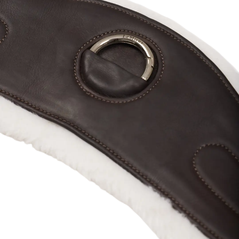 Lemieux - Sangle de hunter avec doublure amovible en merinos havane | - Ohlala