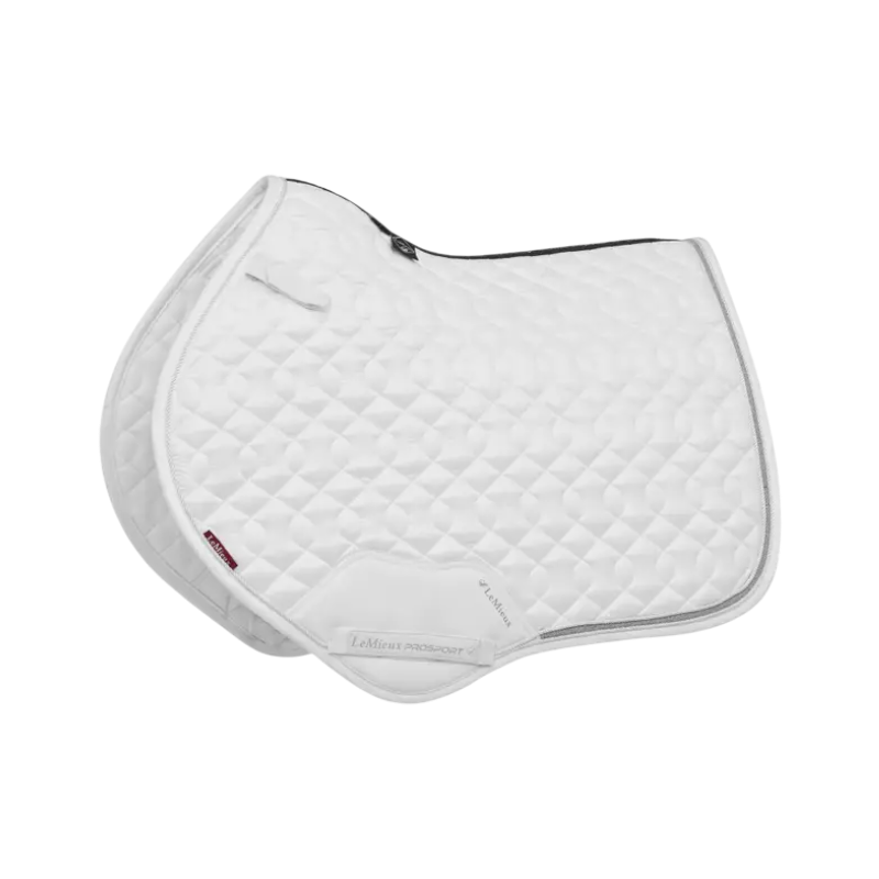 Lemieux - Tapis de selle Crystal Suede Close Contact Square blanc | - Ohlala