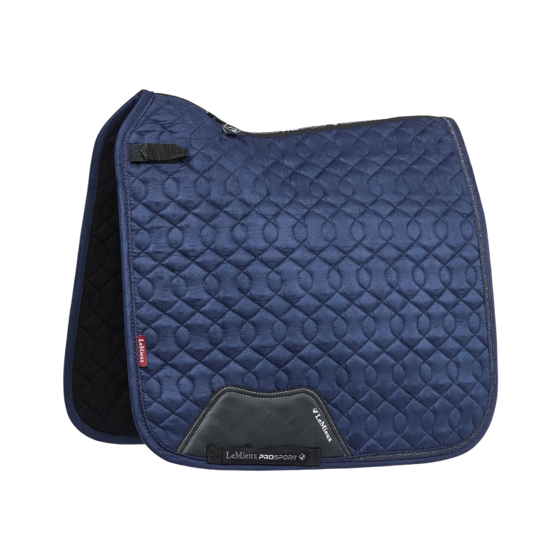 Lemieux - Tapis de dressage Crystal Suede marine | - Ohlala