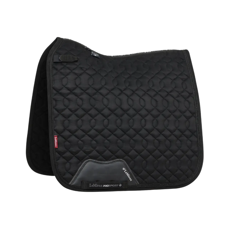 Lemieux - Tapis de dressage Crystal Suede Square noir | - Ohlala