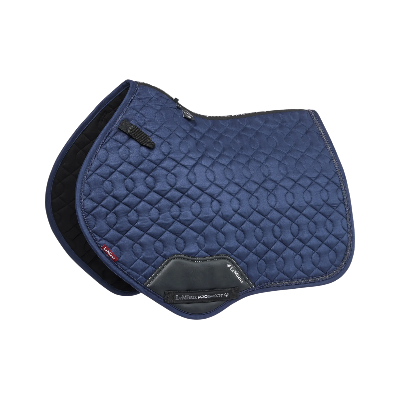 Lemieux - Tapis de selle Crystal Suede Close Contact marine | - Ohlala