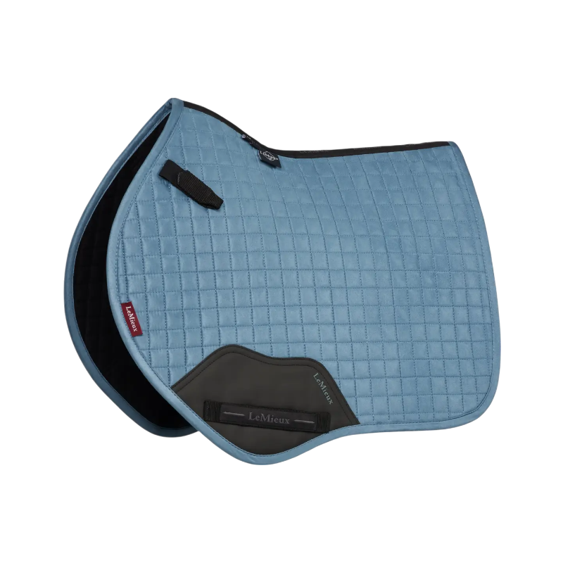 Lemieux - Tapis de selle Square Close Contact Suede Mini ice blue | - Ohlala