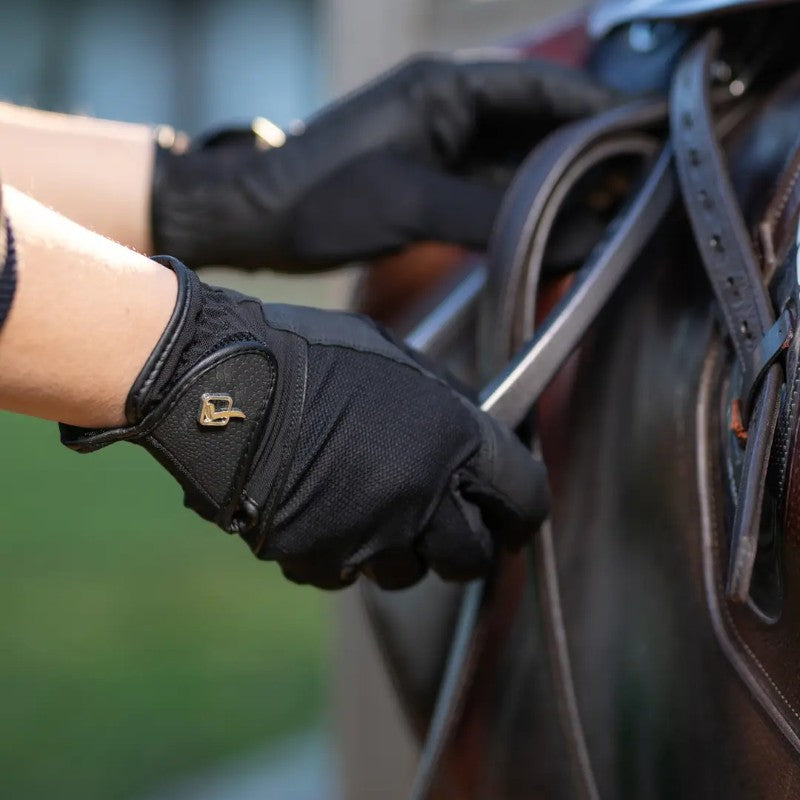 Lemieux - Gants d'équitation Pro Mesh noir | - Ohlala