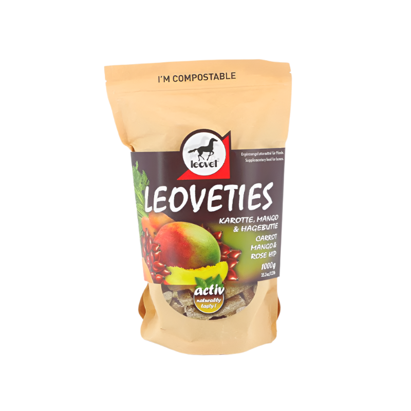 Leovet - Friandises pour chevaux Leoveties carotte mangue et cynorrhodon 1 kg