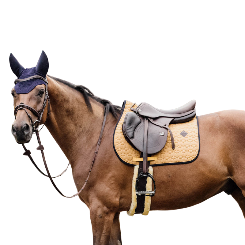 Kentucky Horsewear - Tapis de selle Softshell moutarde | - Ohlala