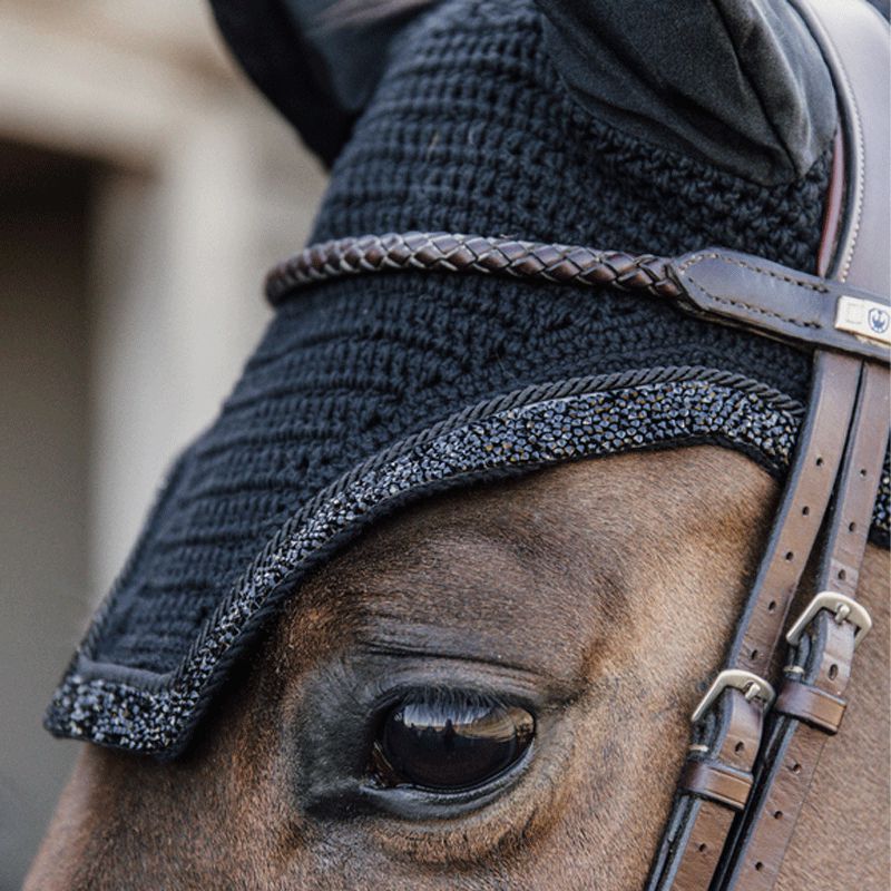 Kentucky Horsewear - Bonnet pour cheval Wellington Glitter Stone noir | - Ohlala