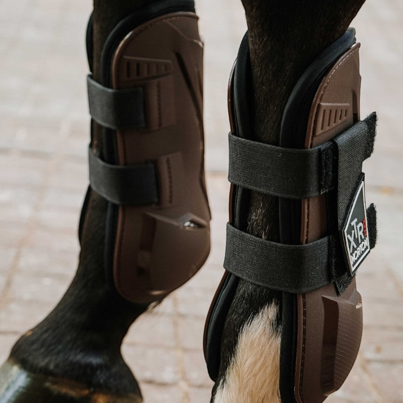 Norton - Guêtres ouvertes XTR Flex Velcro marron | - Ohlala