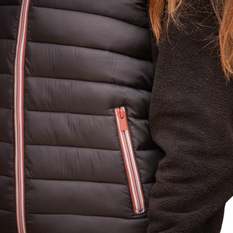 Paddock Sports - Doudoune sans manches mixte Macaron noir | - Ohlala