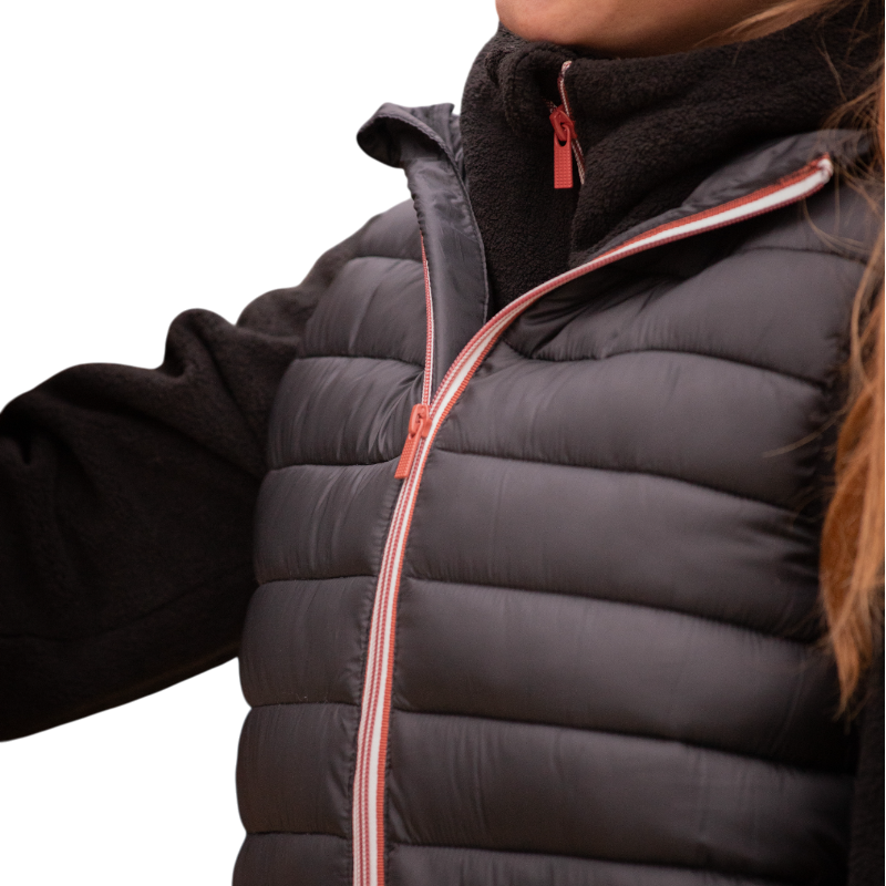 Paddock Sports - Doudoune sans manches mixte Macaron noir | - Ohlala