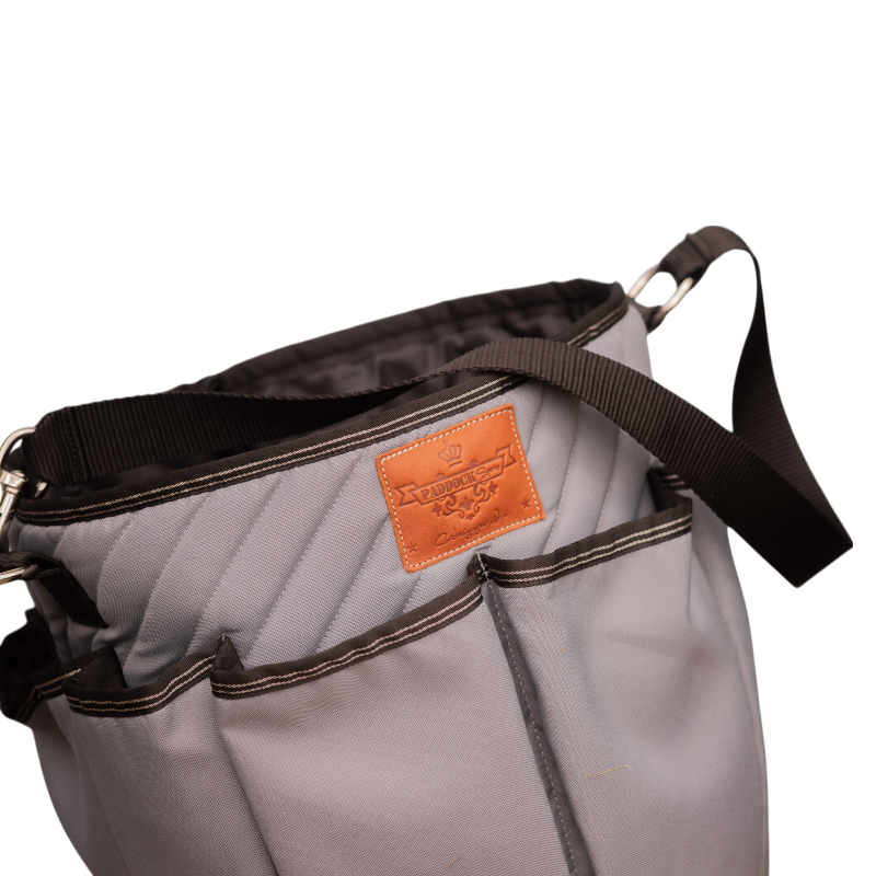 Paddock Sports - Sac de pansage groom Diagonal gris/ argent | - Ohlala