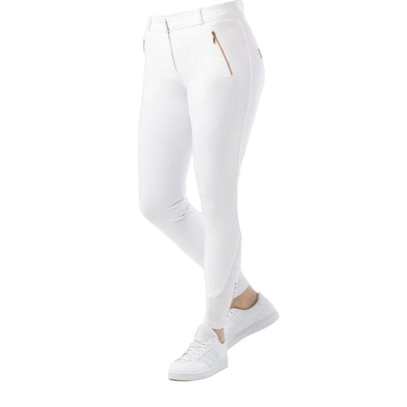 Equithème - Pantalon d'équitation femme Kenya blanc | - Ohlala