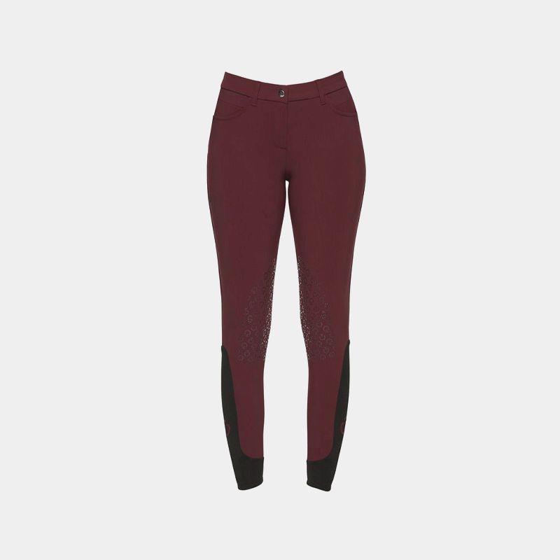 Cavalleria Toscana - Pantalon d'équitation enfant unisexe Grip bordeaux | - Ohlala