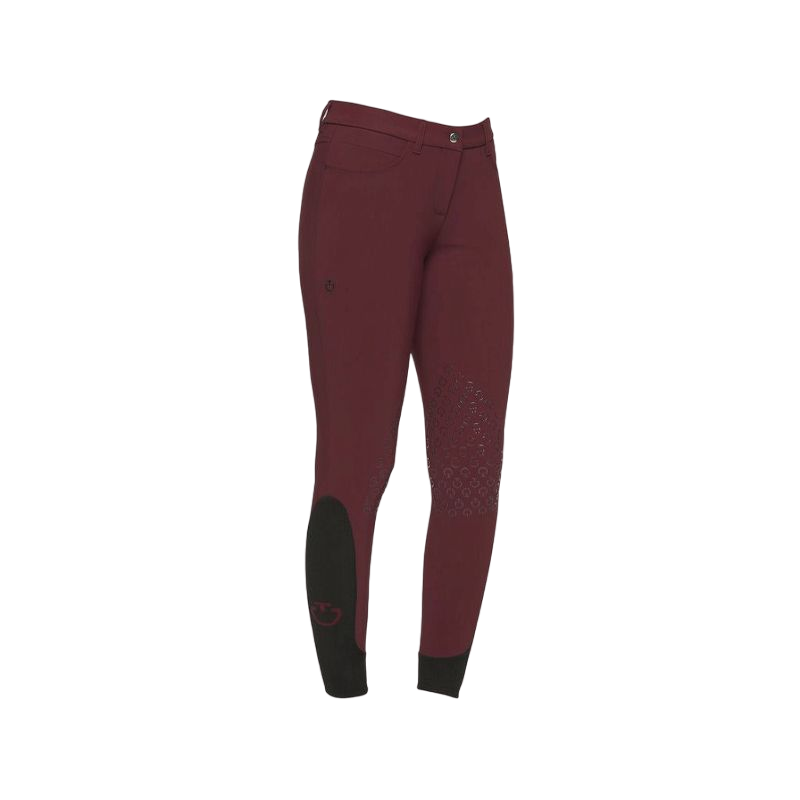 Cavalleria Toscana - Pantalon d'équitation enfant unisexe Grip bordeaux | - Ohlala