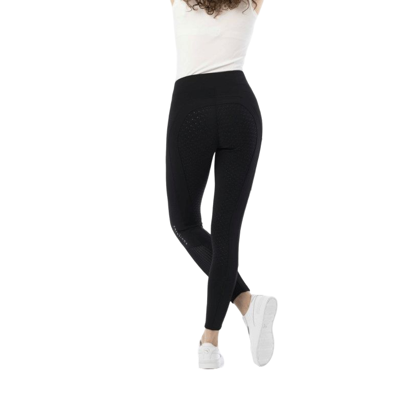 Equithème - Legging d'équitation full grip femme Brigitte noir | - Ohlala