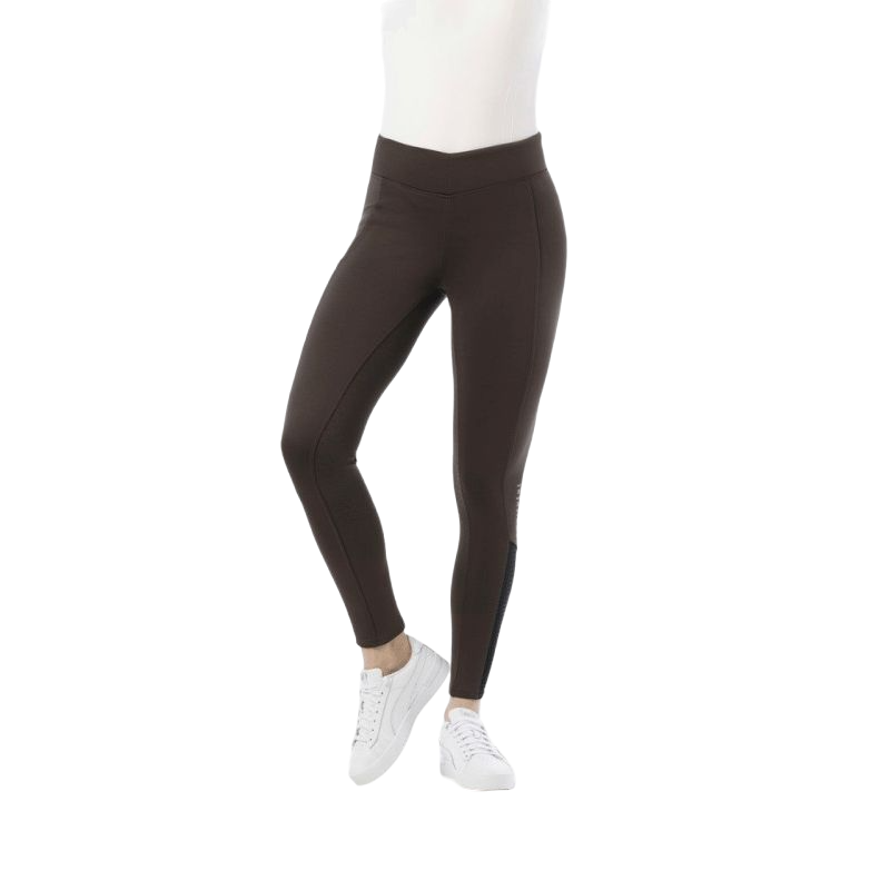 Equithème - Legging d'équitation full grip femme Brigitte noisette | - Ohlala