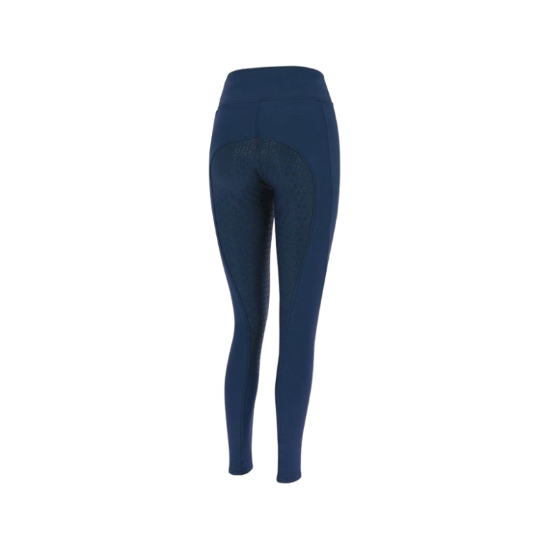 Equithème - Legging d'équitation enfant Pull-On Dolomyt fond silicone marine | - Ohlala