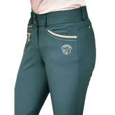 Jump'in - Pantalon d'équitation fille Marie Bleu Lagon | - Ohlala