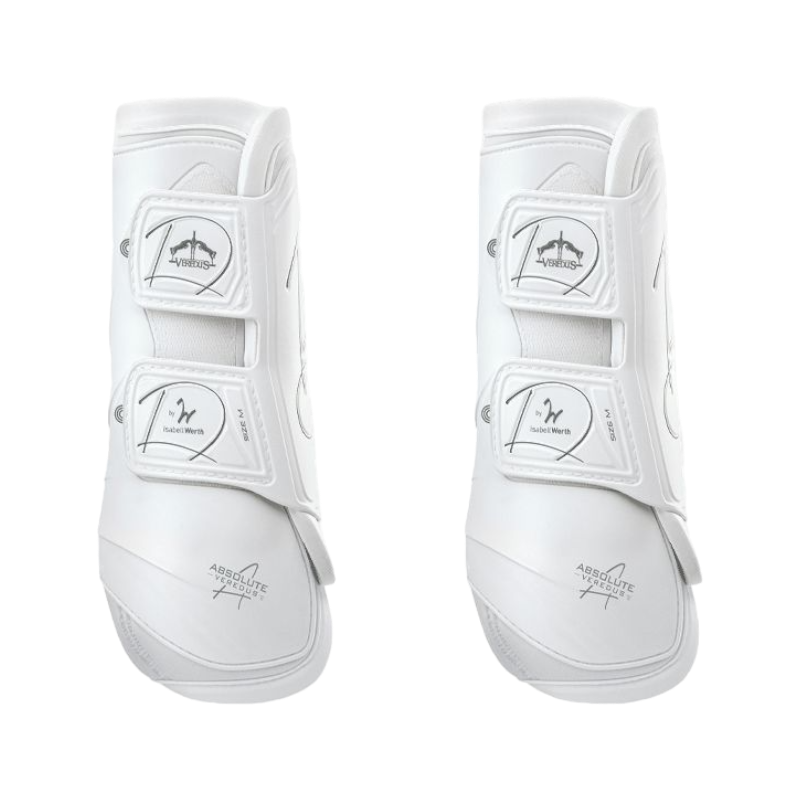 Veredus - Guêtres fermées antérieurs Absolute velcro blanc x2