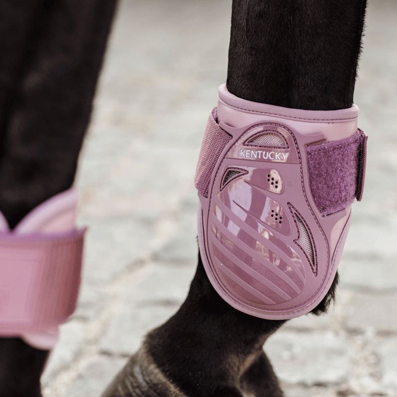 Kentucky Horsewear - Protège-boulet jeunes chevaux vieux rose | - Ohlala